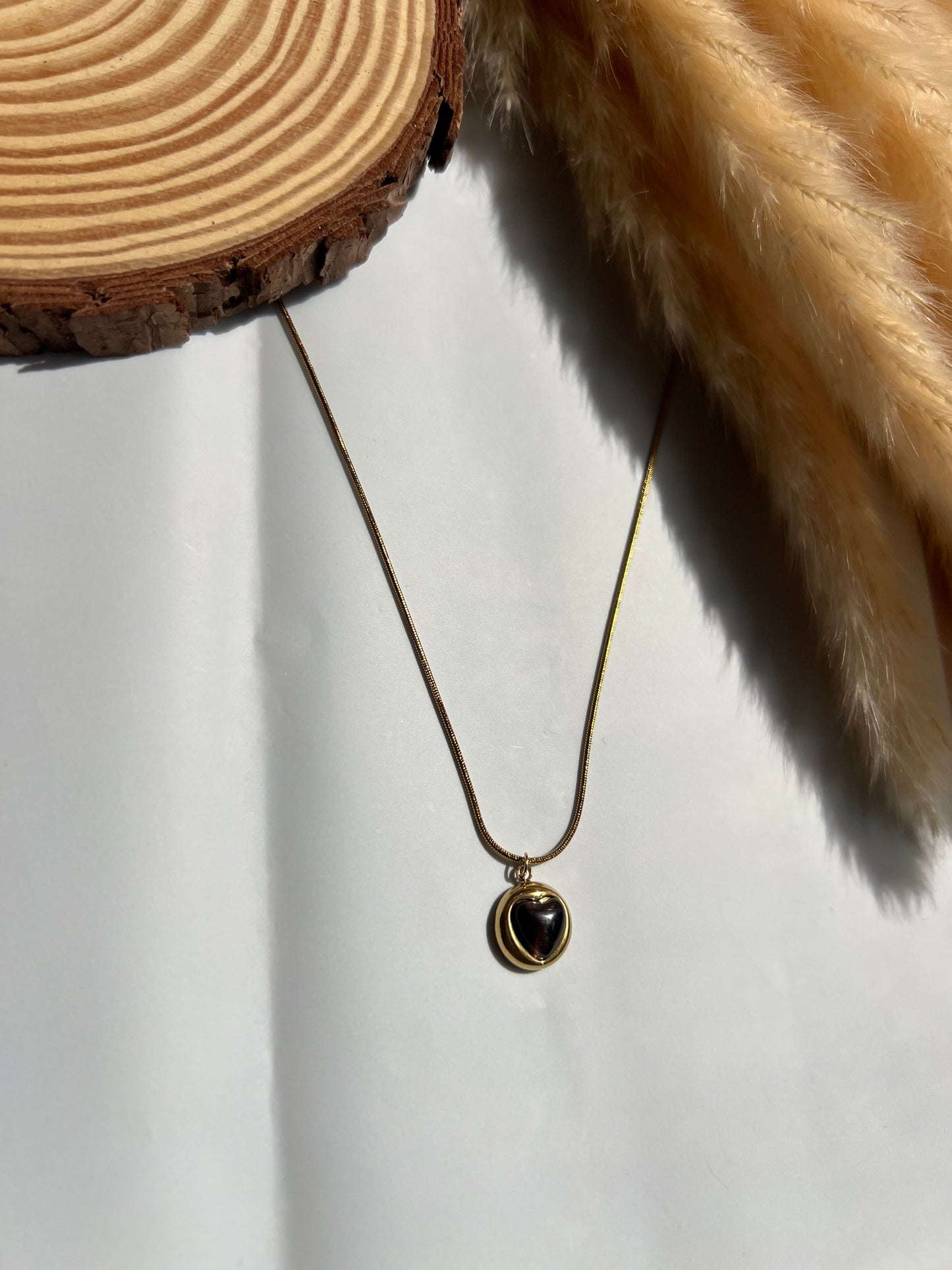 Black love pendant