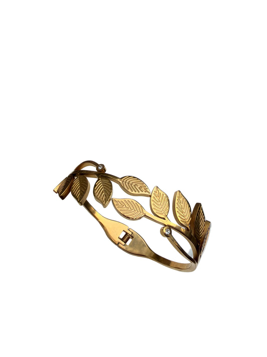 Golden leaf bangle