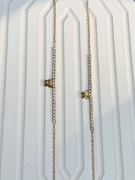 Butterfly tennis anklets