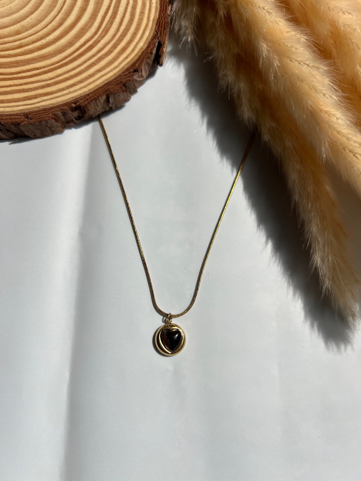 Black love pendant