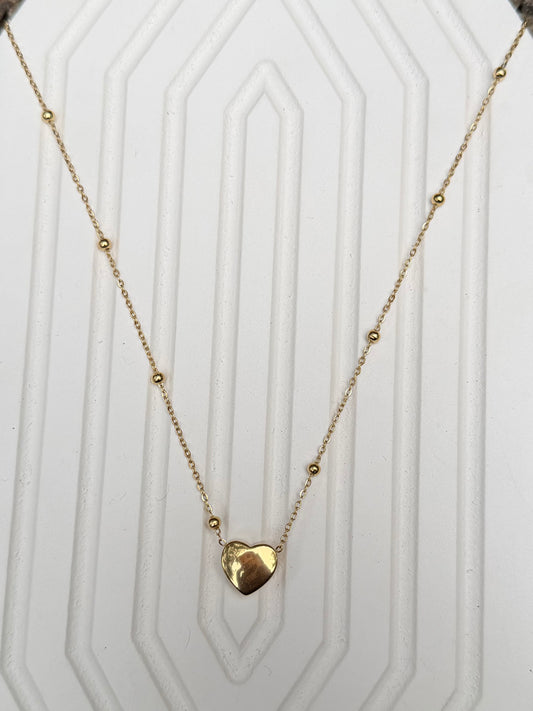 Love pendant with bead chain
