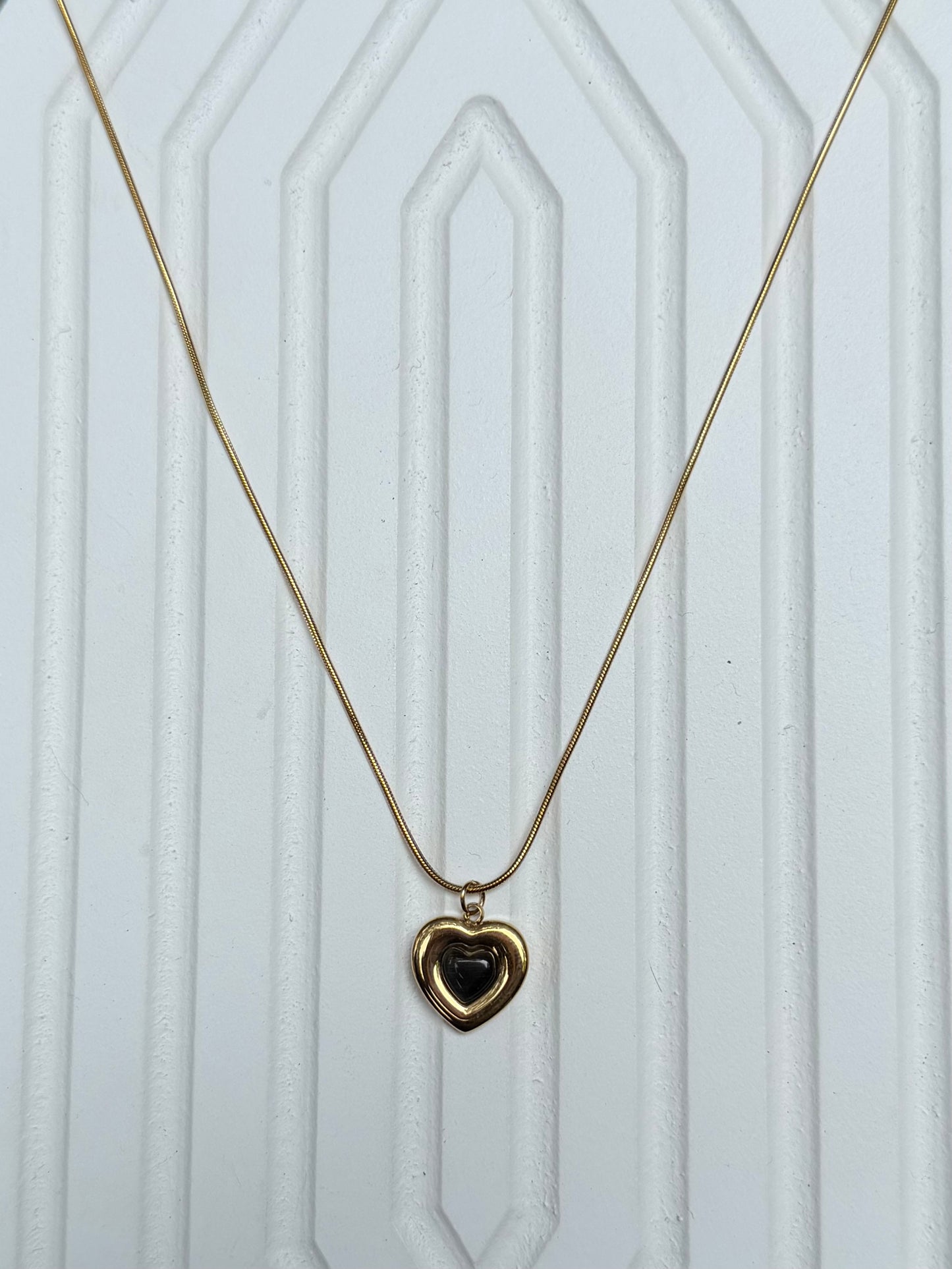 Black love pendant