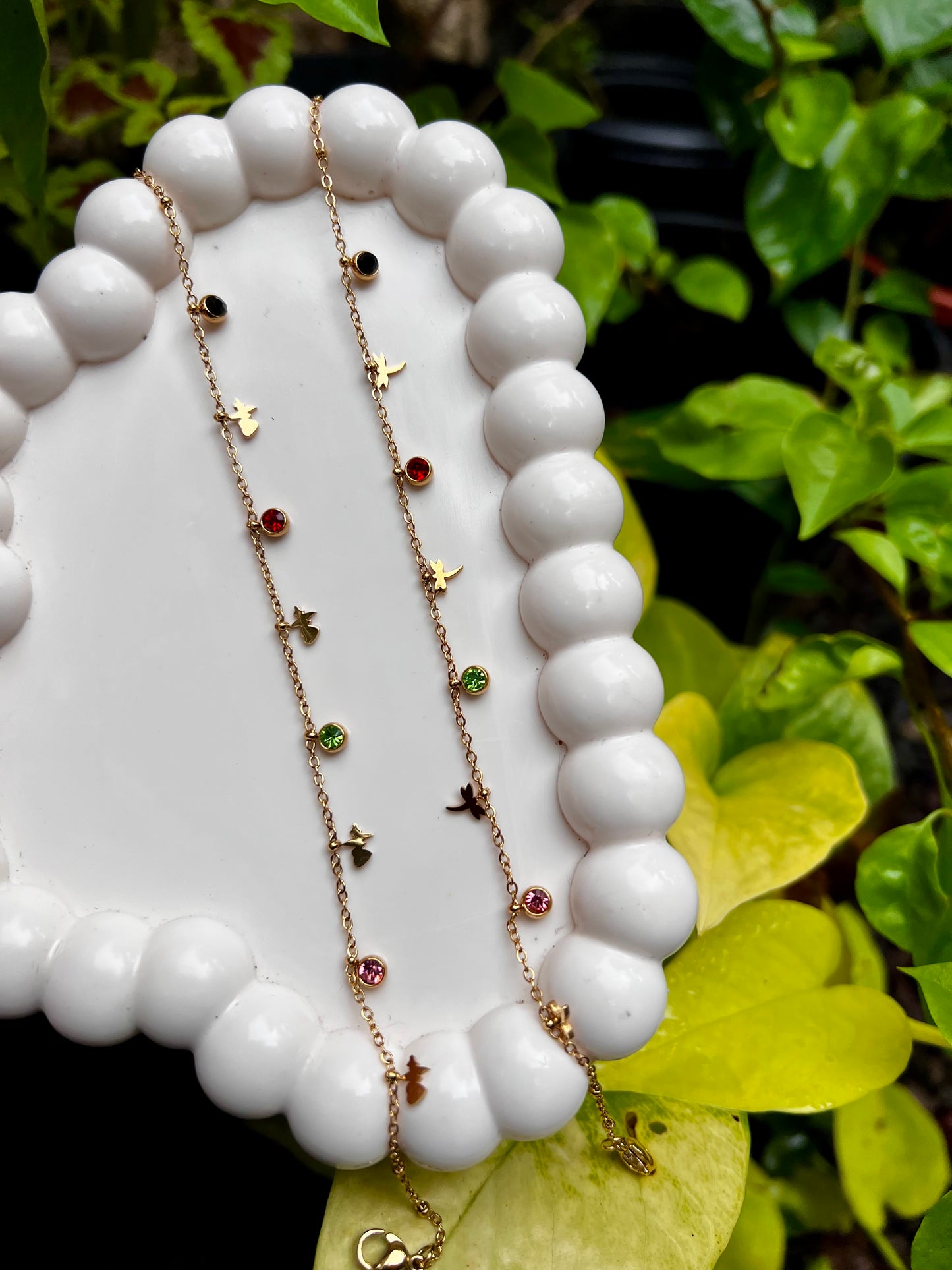 Multi charm anklets