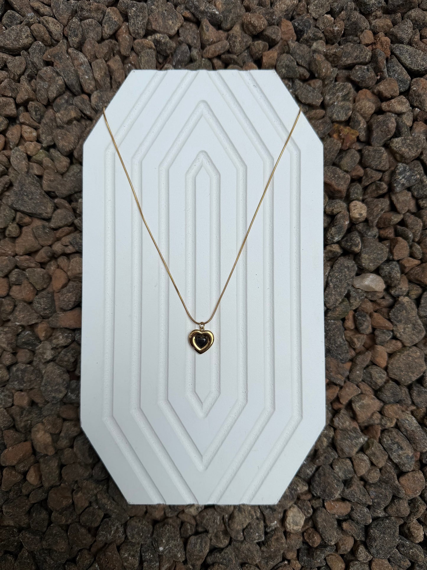 Black love pendant