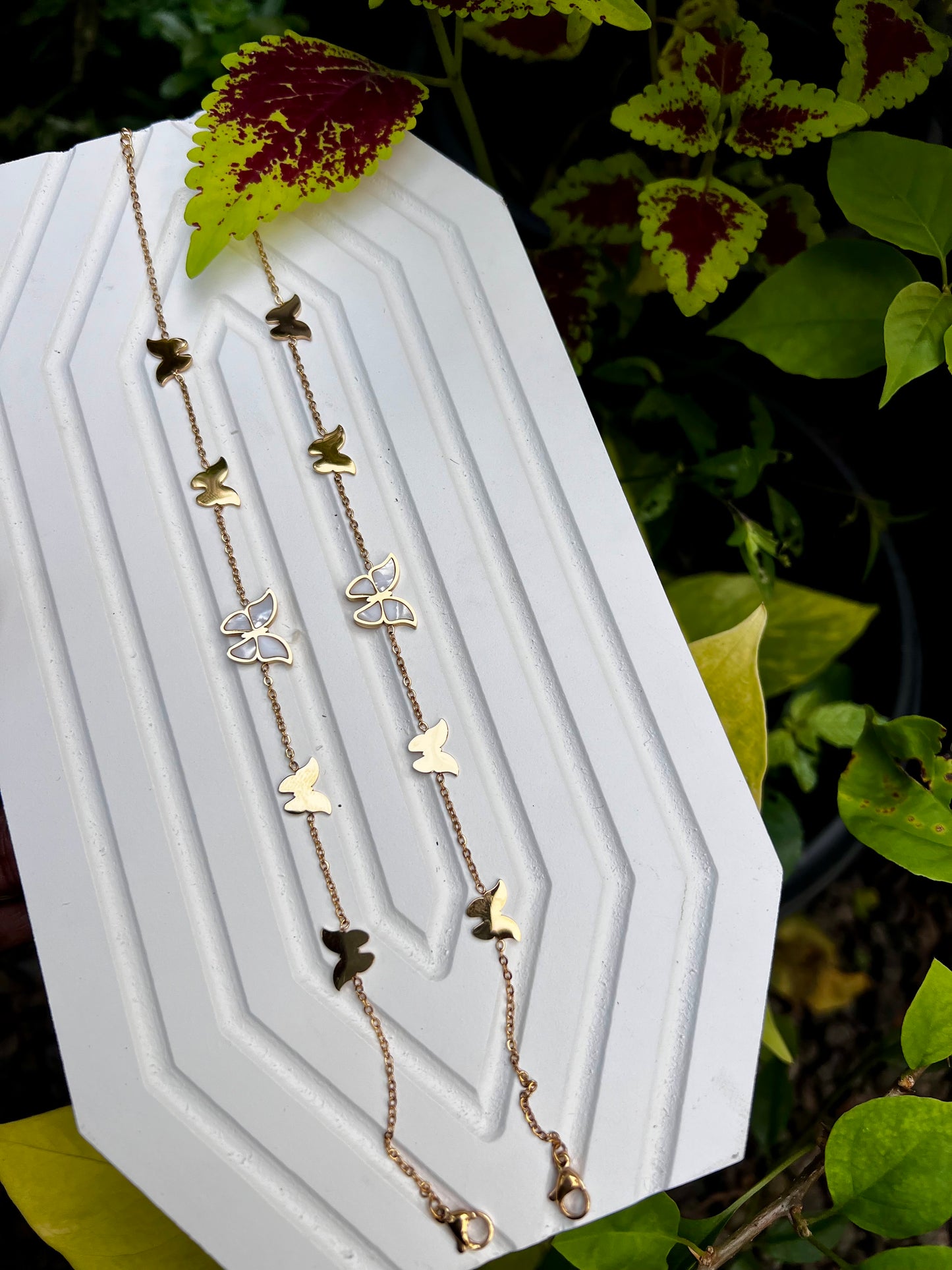 Butterfly anklet