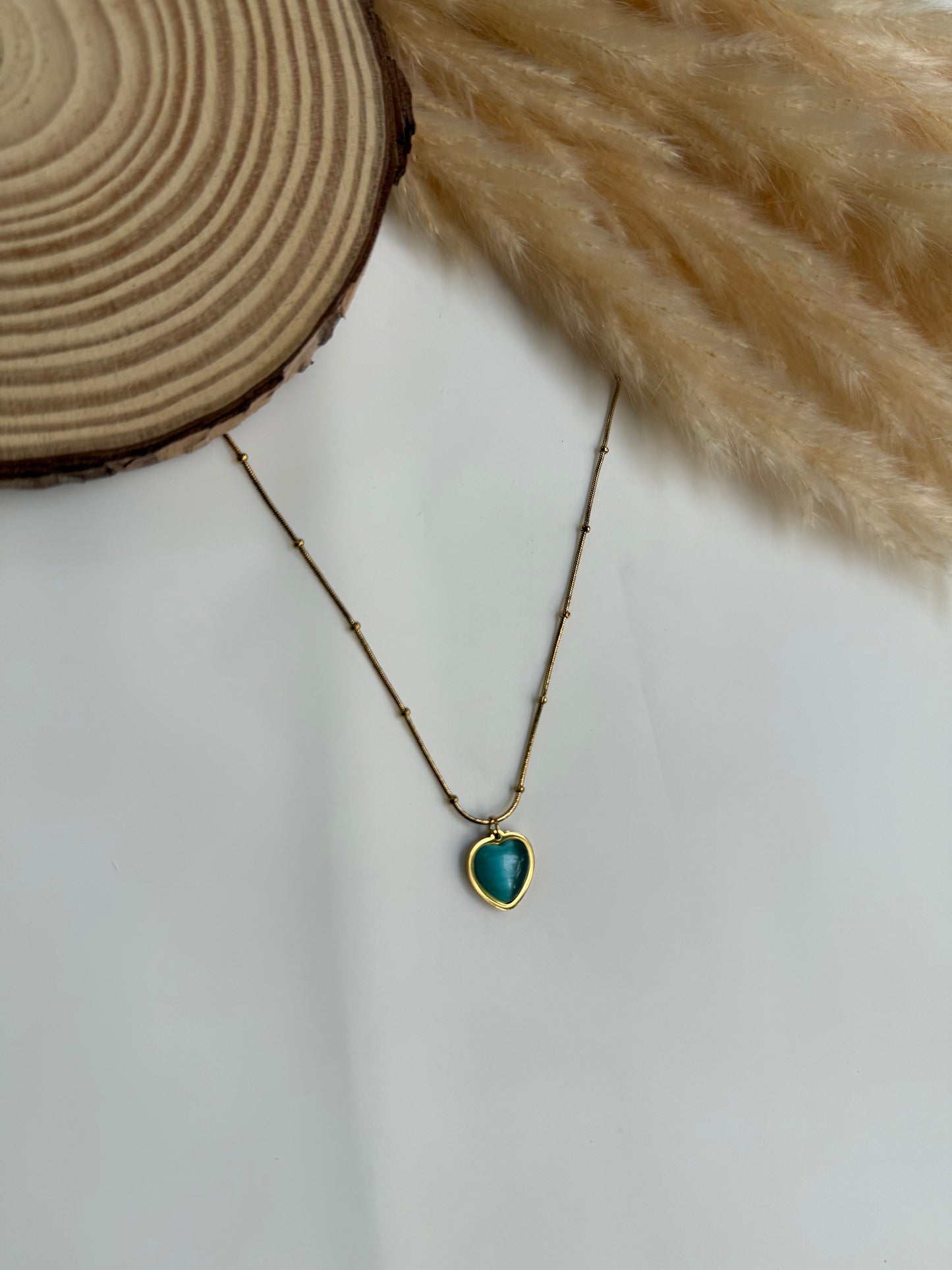 Sky blue love pendant
