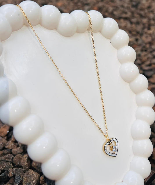 Cute heart pendant with chain