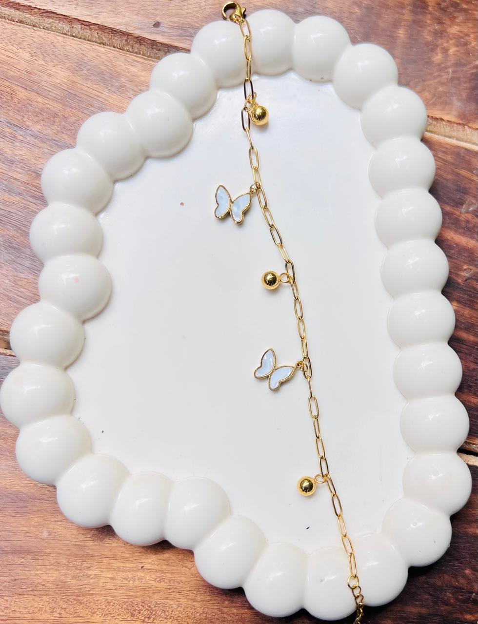 Butterfly hanging bracelet