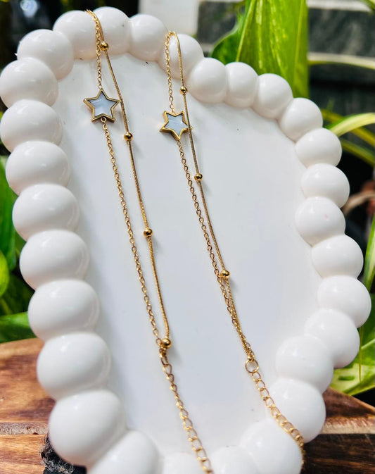Double layer star  bracelet